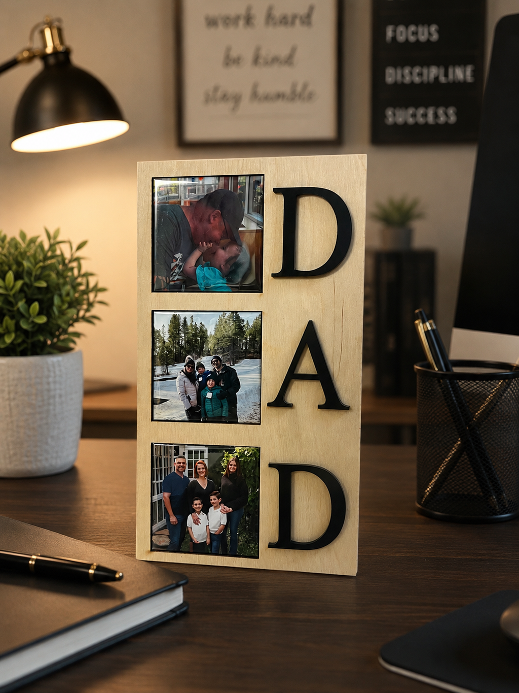 DAD- 3 photo frame