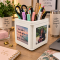 DIGITAL FILE for laser cut: Memory Caddy- Spinning Desk Organizer- 1/4 inch wood