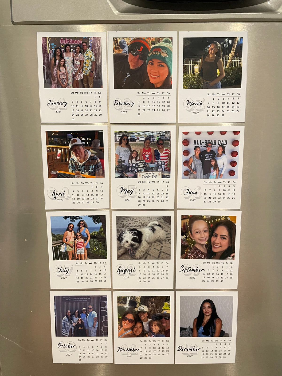 2027 Calendar- Flexible Magnets