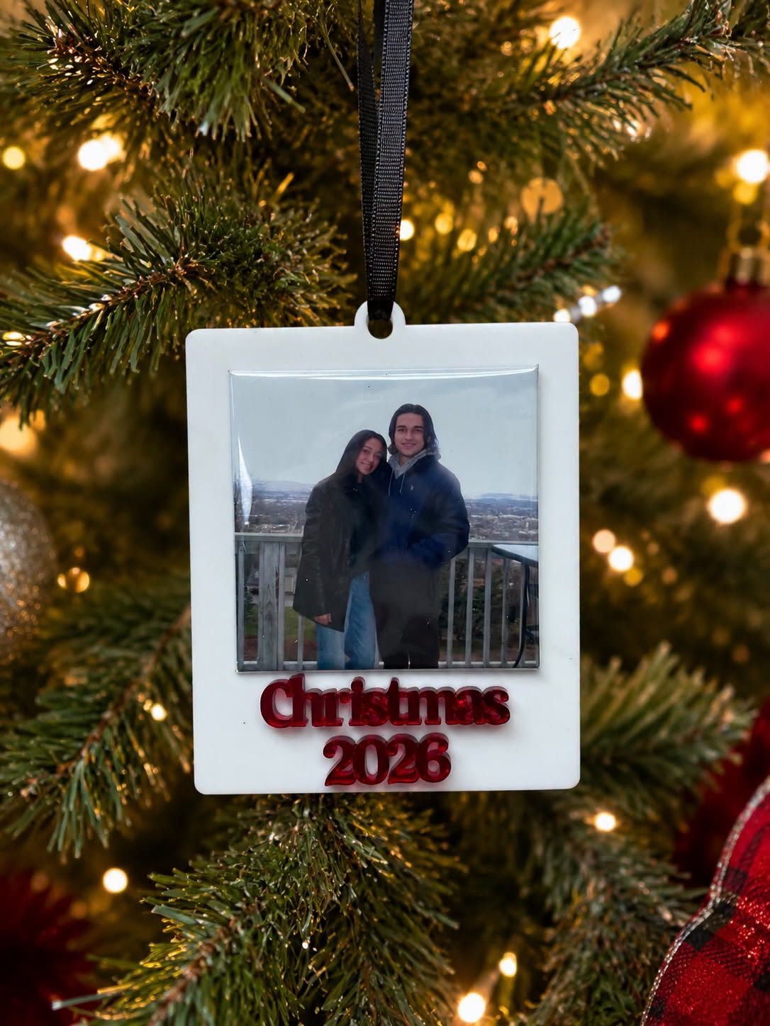 Polaroid Custom Photo Ornament