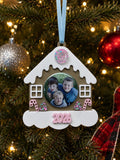 Gingerbread House Custom Photo Ornament