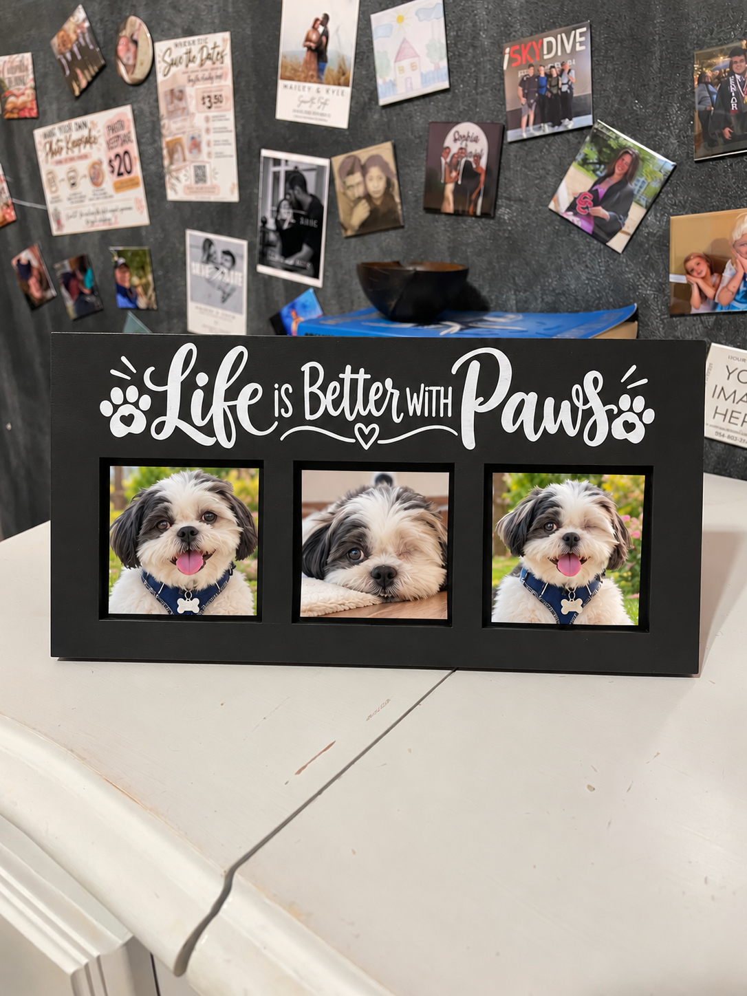 Life is better with paws frame