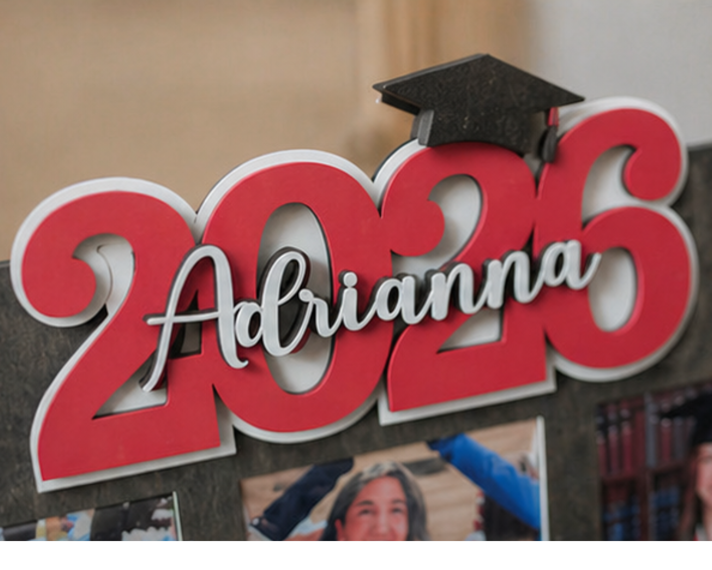 Custom Graduation Frame 2026 with Photos