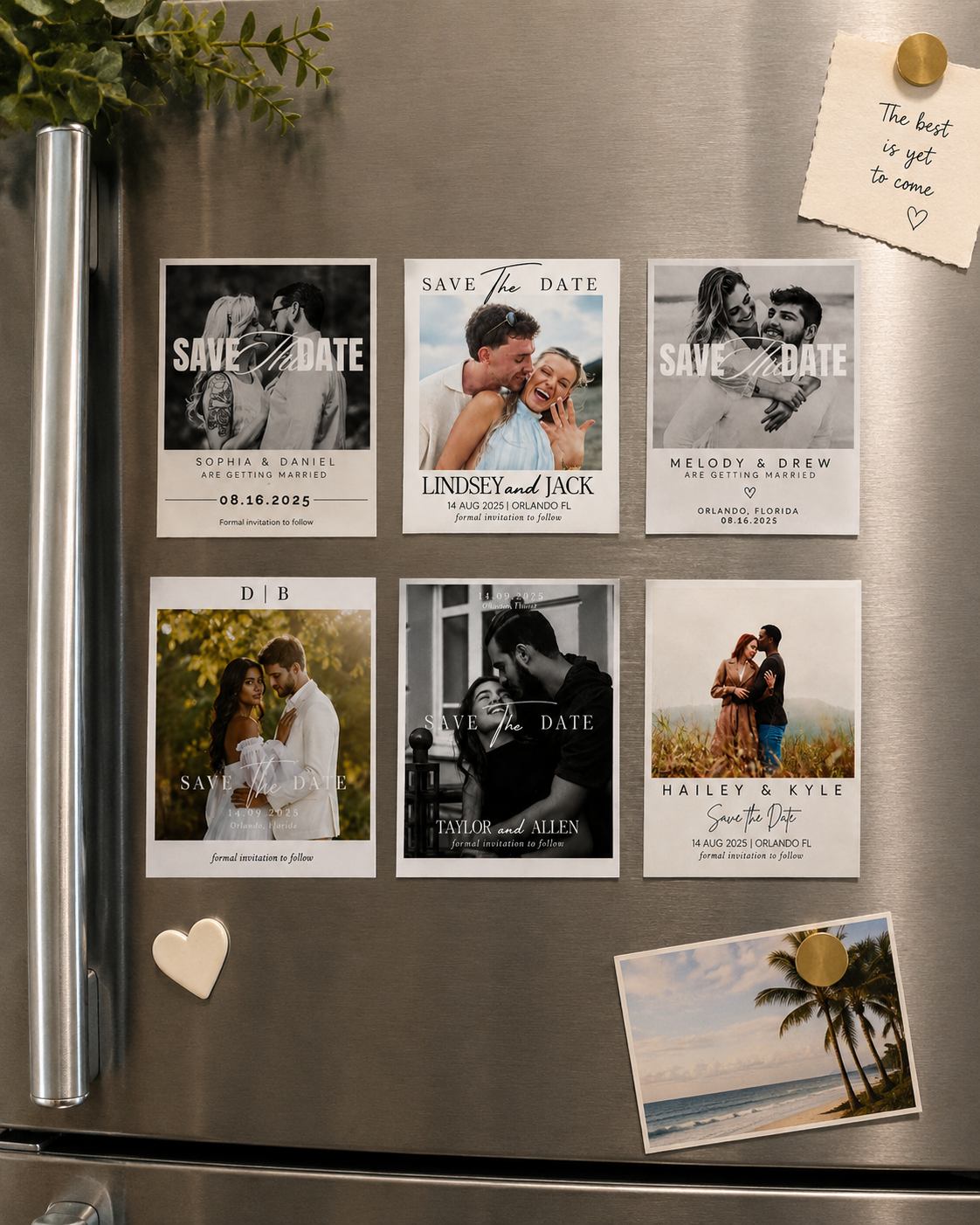 Personalized Save the Date Photo Magnets