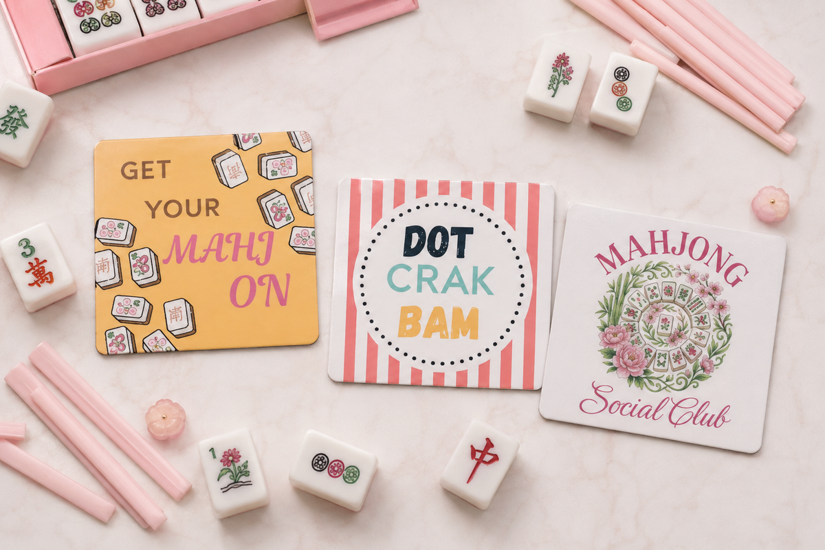3 magnets of mahjong game  for gifts