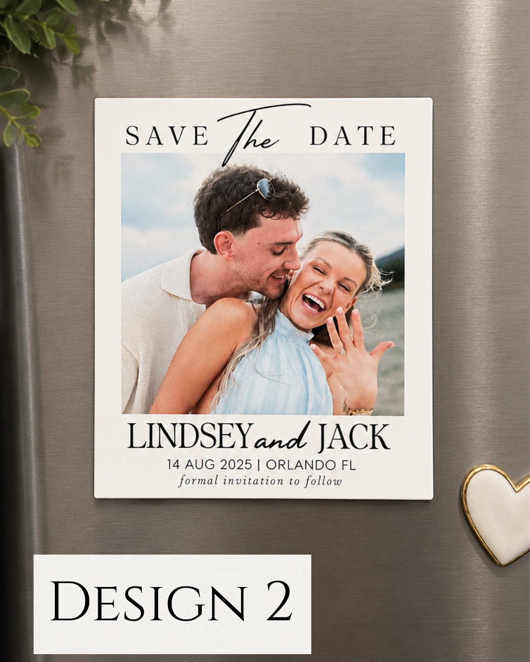 Personalized Save the Date Photo Magnets