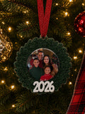 Wreath Custom Photo Ornament